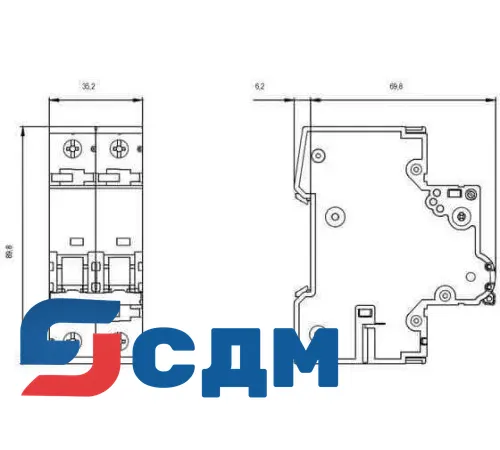 5SY6202-7 Автоматический выключатель