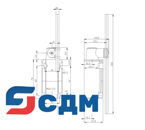 3SE5132-0CJ82 Корпуса шириной 40 мм в соотв. с EN 50041