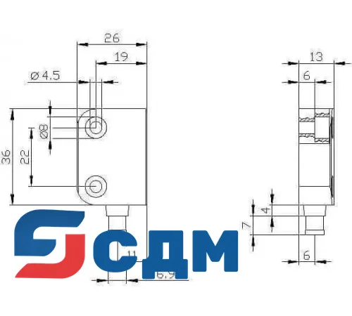 3SE6626-3CA01 Магнитные выключатели SIRIUS 3SE6