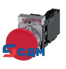 3SU1150-1BA20-1FA0-ZY12 Кнопка грибовидная