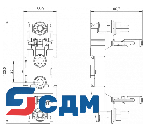 3NH3051 Держатели для плавких вставок LV HRC