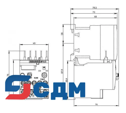 3RU2116-1CB0 3RU2 до 40 A для стандартных применений