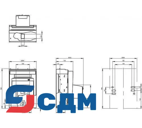 3NP1153-1DA21 Установка на монтажной панели