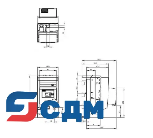 3NP1133-1JC23 Для сборных шин с межосевым расстоянием 60 мм