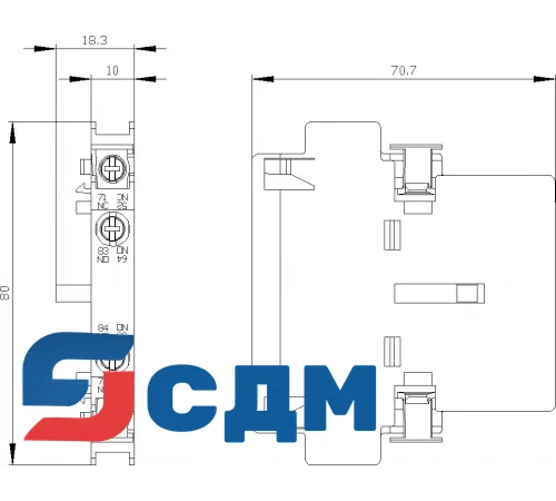 Вспомогательные контакты Siemens 3RH1921-1EA11