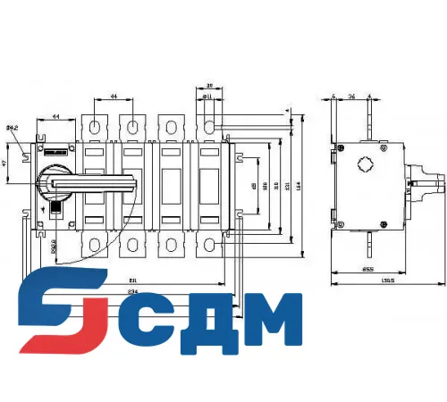 3KD3842-0PE10-0 Выключатель-разъединитель SENTRON