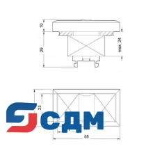 3SB3101-8BC31 Приводы - Двойные кнопки