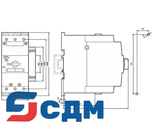 3RV1142-4EA10Защита электродвигателя от перегрузки