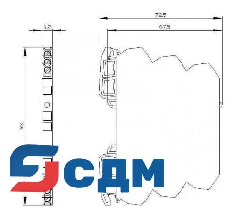 3RQ3018-1AB00 SIRIUS 3RQ3 Соединительные реле узкой конструкции