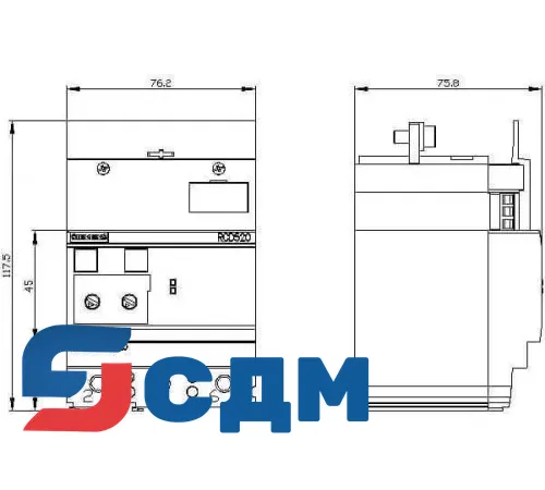3VA9113-0RL20 Устройства защитного отключения УЗО для 3VA1