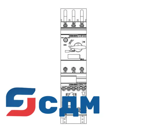 3RA2110-0GD15-1BB4 3RA21 для монтажа на адаптер сборных шин с межосевым расстоянием 60 мм