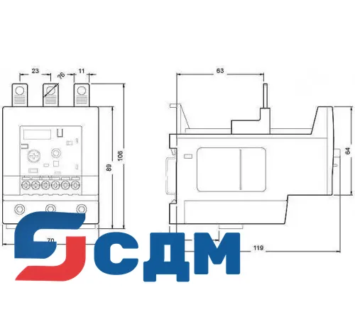Электронное реле перегрузки Siemens 3RB2046-1EB0