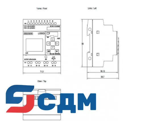 6ED1052-1CC01-0BA8 Логический модуль LOGO!