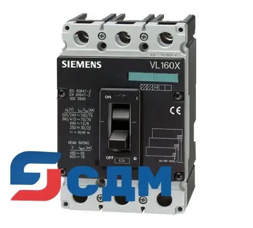 3VL1716-1EE46-.... автоматический выключатель четырехполюсный