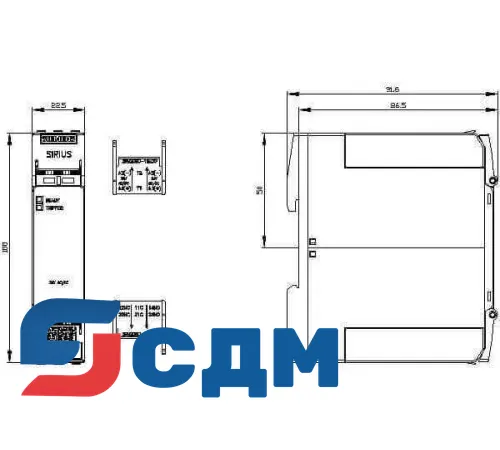 3RN2010-1BA30 SIRIUS 3RN2 термисторная защита электродвигателя