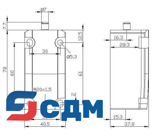 3SE5132-0CA00-1AJ0 Корпуса шириной 40 мм в соотв. с EN 50041