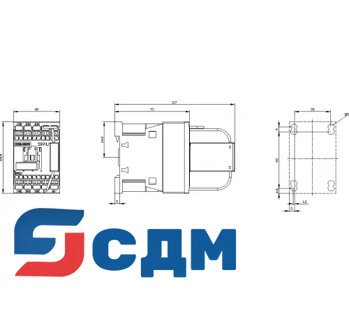 Вспомогательный контактор Siemens 3RH2122-2LF40-1LA0