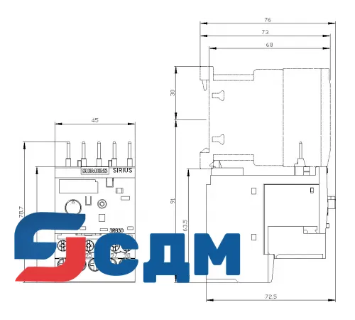 3RB3016-2RB0 3RB30, 3RB31 до 40 A для стандартных применений