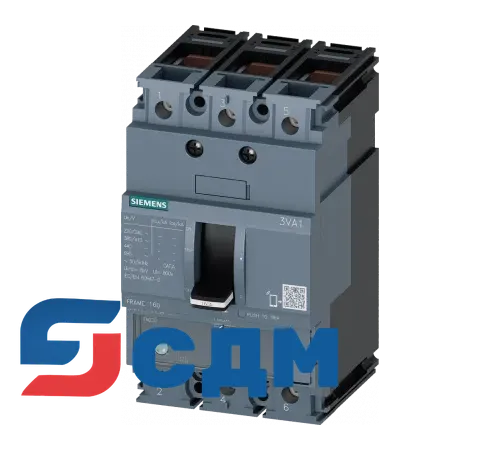 3VA1163-5EE36-0AA0 3VA1 Автоматический выключатель в литом корпусе до 250 А, TM, 400 В, до 70 кА