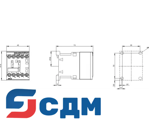 3RT2516-1BF40 4-полюсной контактор SIRIUS 3RT25, 2НО+2НЗ, 4 ... 11 кВт