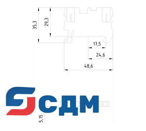 8WH5000-0AF01 Клеммы ALPHA FIX Combi 8WH5 со штыревыми контактными зажимами