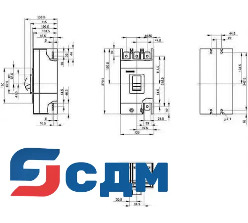 3VL4125-3KN30-.... автоматический выключатель 3 полюсный