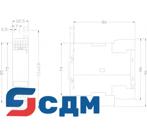 3UG4511-2BQ20 Контроль обрыва линейного провода и порядка чередования фаз
