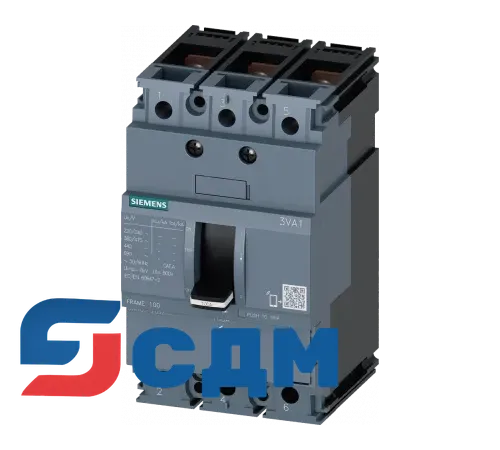 3VA1010-2ED32-0AA0 3VA1 Автоматический выключатель в литом корпусе до 250 А, TM, 400 В, до 70 кА