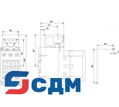 Контактор Siemens 3RT1036-1XF40-0LA2