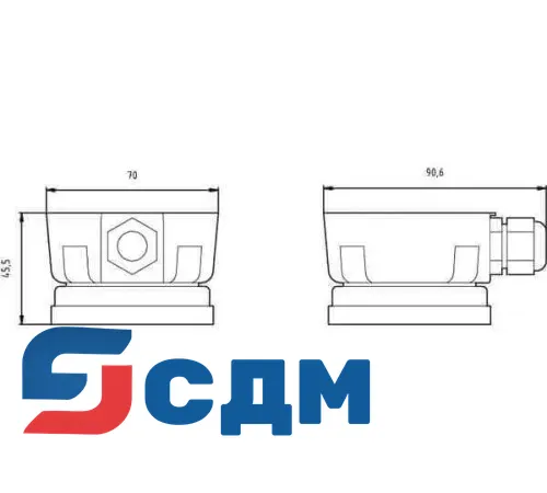 8WD4308-0DE Сигнальная колонна SIGUARD, диаметр 70 mm