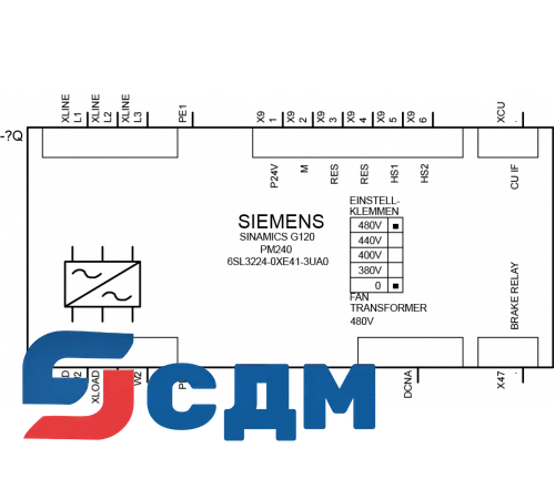 6SL3224-0XE41-6UA0 Частотный преобразователь Сименс