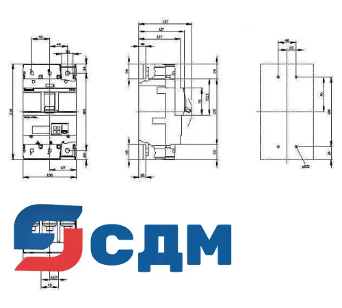 3VA2340-5KP32-0AA0 3VA автоматический выключатель в литом корпусе до 250 A, ETU, 400/690 В, до 150 кА