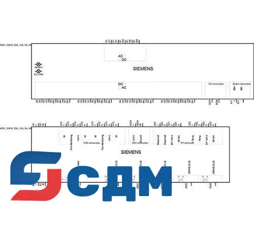 6SL3111-4VE22-0HA0 SINAMICS S120 Комбинированный силовой модуль
