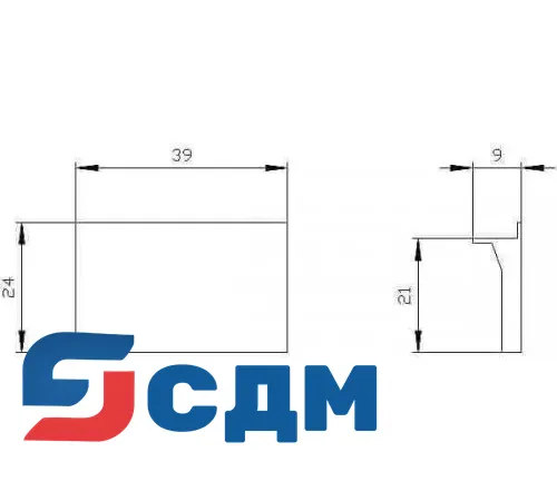 3RV1915-6AB Принадлежности для шинной системы
