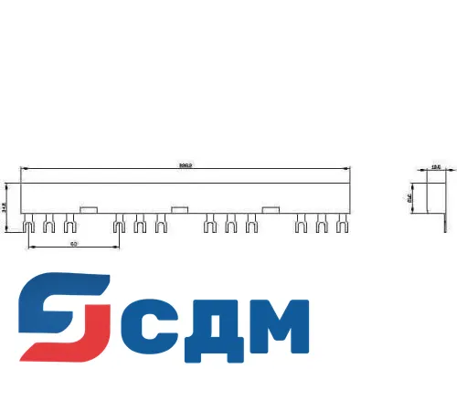 3RV1915-3CB Принадлежности для шинной системы