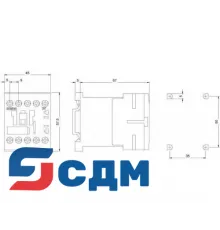 3RT1317-1AH00 Контактор 3RT13, 4-х полюсные (4 S), для коммутации оммической нагрузки (AC-1)