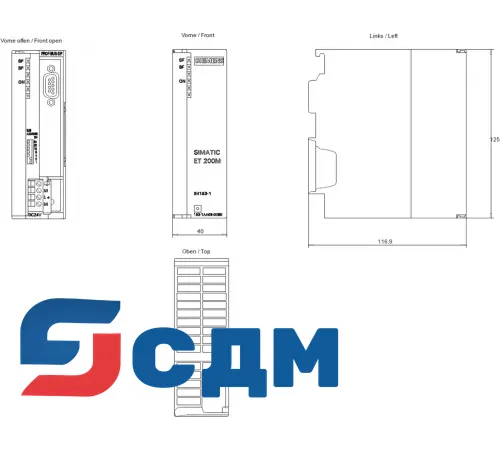 6ES7153-1AA03-0XB0 система распределенного ввода-вывода SIMATIC ET 200M