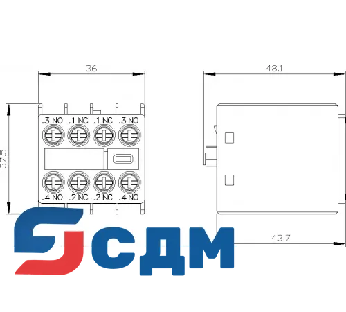 Вспомогательный контактор Siemens 3RH2911-1FA22