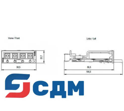 6GK5992-2AL00-8AA0 Конвертирующий модуль для SCALANCE X-300