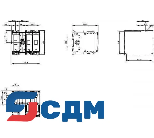 3KF1303-0MB11 3KF Выключатель-разъединитель с предохранителями