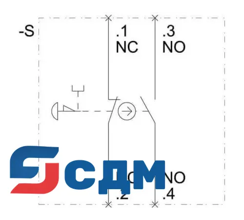 3SU1130-1BA20-1FA0-ZY10 Кнопка грибовидная