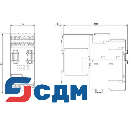 3RK3251-1AA10 3RK32, 3RK33 Модуль расширения
