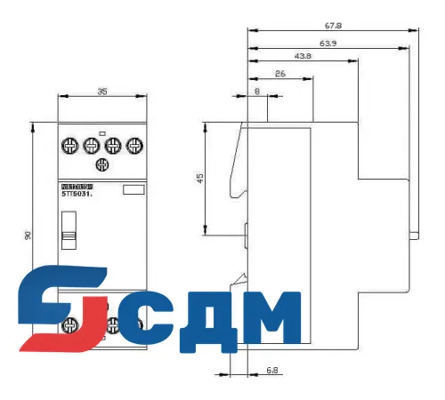 5TT5031-6 5TT5 0 Insta контакторы, AC/DC