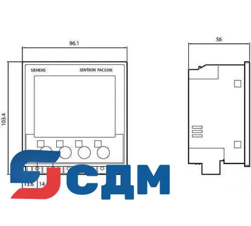 7KM2112-0BA00-2AA0 SENTRON Многофункциональное измерительное устройство