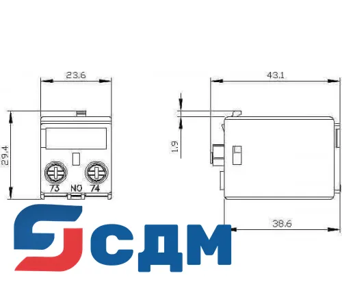 Вспомогательный контактор Siemens 3RH2911-1BA10