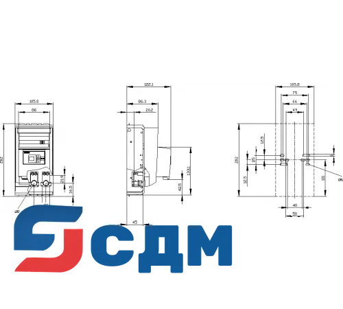 3NP1133-1CA13 Установка на монтажной панели