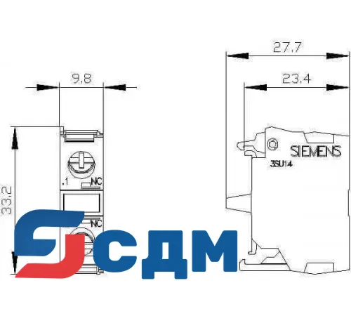 3SU1400-1AA10-1CA0 Контактные модули