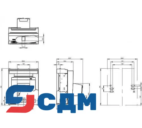 3NP1163-1DA21 Установка на монтажной панели