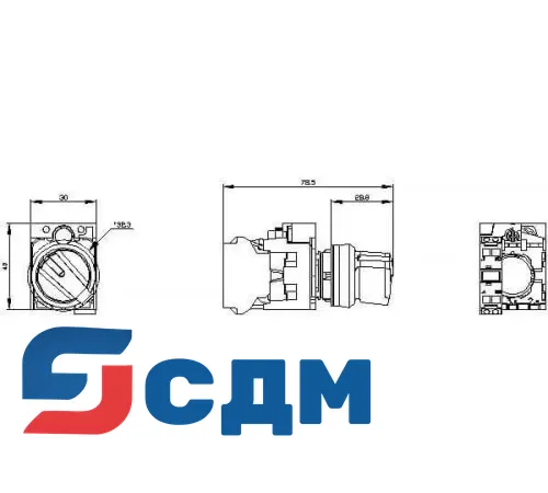 3SU1100-2BF60-3BA0 Селекторные переключатели