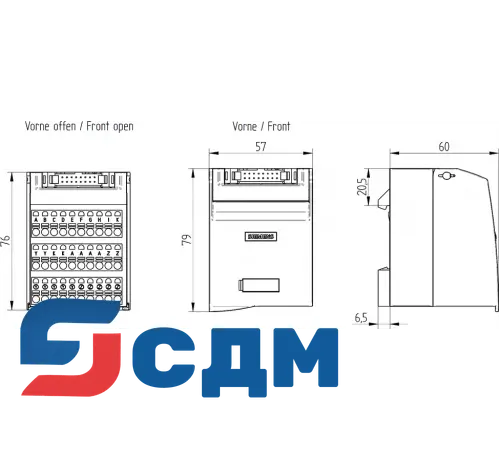 6ES7924-0CC21-0AC0 Клеммный блок